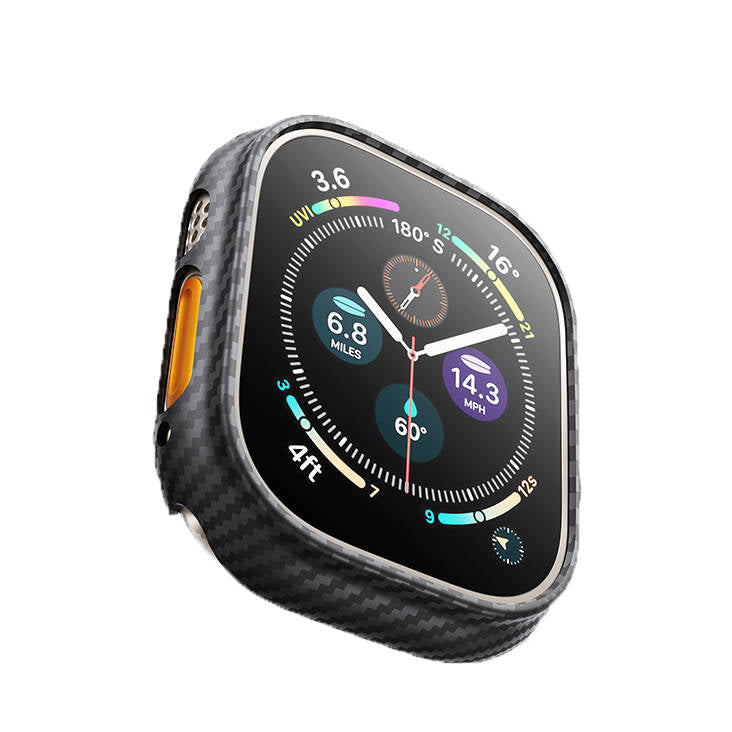 Apple Watch Ultra 49mm Benks 600D Kevlar Kasa Koruyucu Siyah