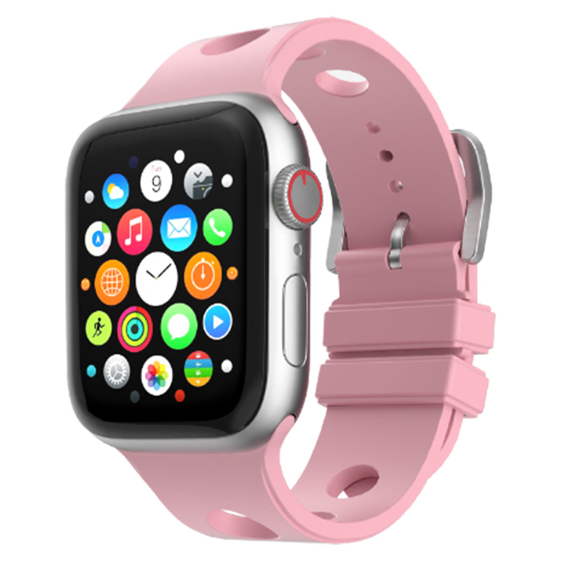 Apple Watch Ultra 49mm Delikli Tasarım Zore KRD-147 Silikon Kordon
