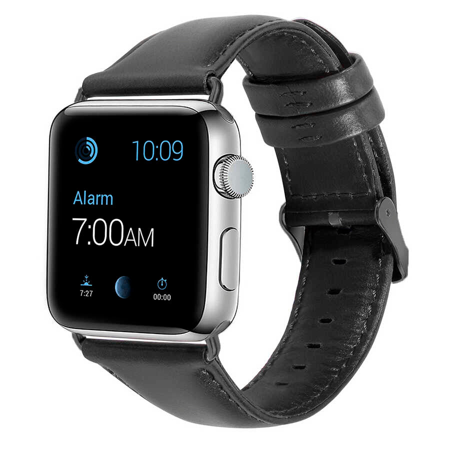 Apple Watch Ultra 49mm Kordon Luxury Leather Deri Strap Kayış