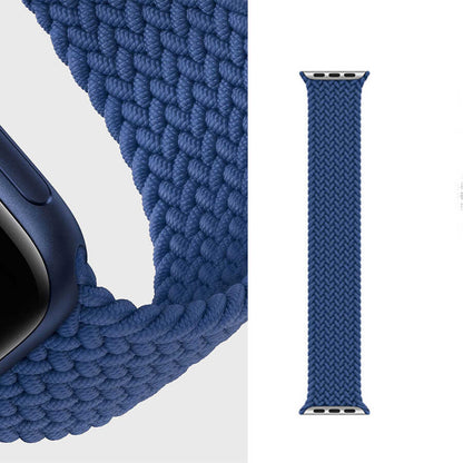 Apple Watch Ultra 49mm Kordon Wiwu Braided Solo Loop Medium Strap Kayış Kırmızı