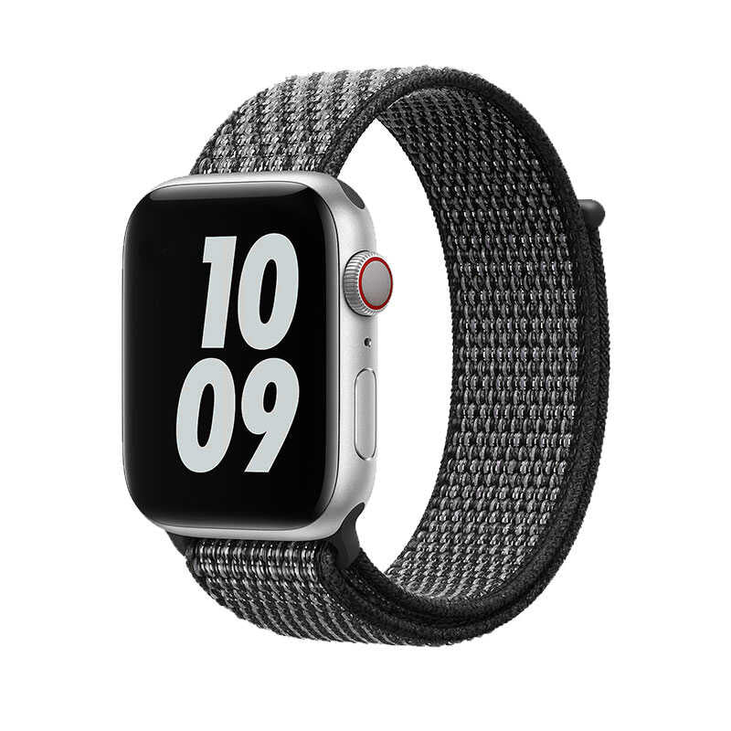 Apple Watch Ultra 49mm Kordon Wiwu Sport Loop Hasır Strap Kayış Beyaz