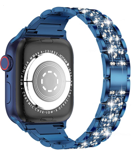 Apple Watch Ultra 49mm Kordon Wiwu Three Beads Set Auger Metal Strap Kayış Siyah