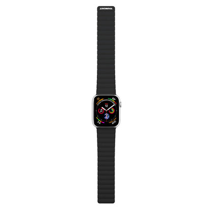 Apple Watch Ultra 49mm Kordon Youngkit Classical Magnetik Tak Çıkar Silikon Strap Kayış Gri