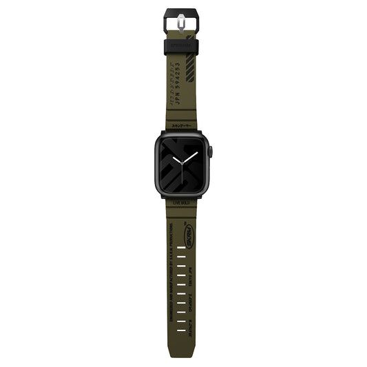 Apple Watch Ultra 49mm SkinArma Shokku Silikon Kordon Olive