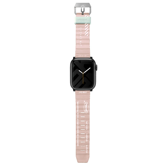 Apple Watch Ultra 49mm SkinArma Shokku Silikon Kordon Pembe Açık