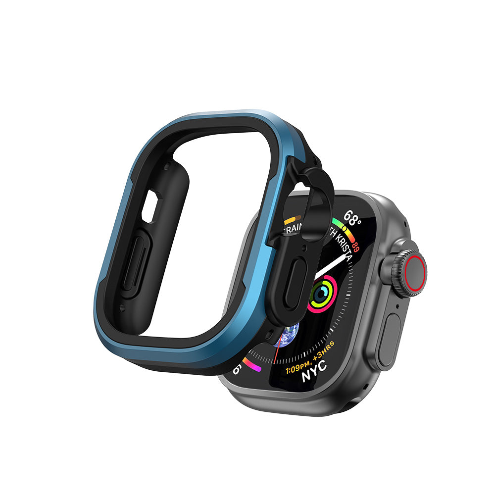 Apple Watch Ultra 49mm Wiwu JD-101 Defender Akıllı Saat Kasa Koruyucu Mavi