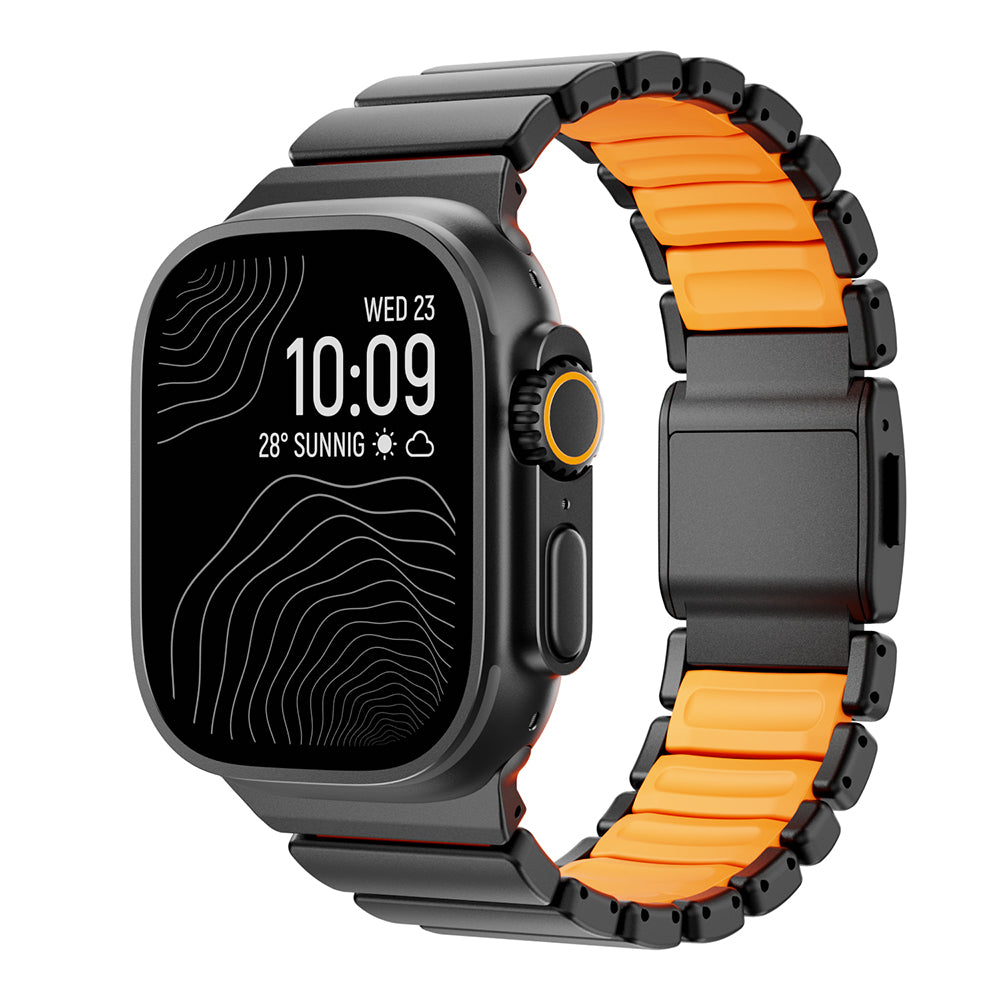 Apple Watch Ultra 49mm Zore KRD-152 Titanyum Silikon Kordon