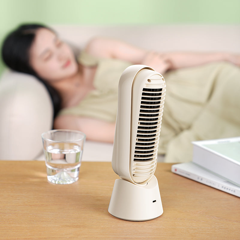 Benks Ace Tower F25 Taşınabilir Şarjlı LED Işık Göstergeli Masaüstü Soğutucu Fan Yeşil