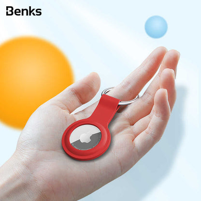 Benks Airtag Silikon Kılıf Pembe