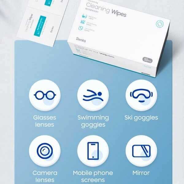 Benks Anti-Fog Buğu Önleyici Temizlik Bezi Beyaz