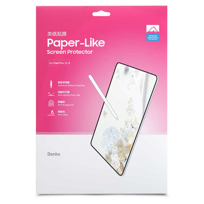 Benks Apple iPad Pro 12.9 2018 (3.Nesil) Paper-Like Ekran Koruyucu Renksiz