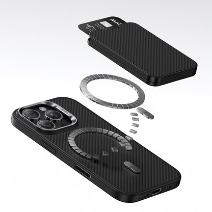 Benks ArmorGo 600D Aramid Fiber Magnetik Standlı Kartlık Gri