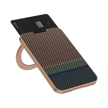 Benks ArmorGo 600D Aramid Fiber Magnetik Standlı Kartlık Kahverengi