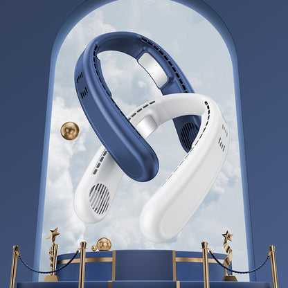 Benks Biliz F24 Taşınabilir Şarjlı Boyun Askılı Fan Lacivert