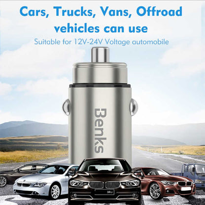 Benks C27 Dual Usb Araç Şarj Aleti 4.8A Kırmızı