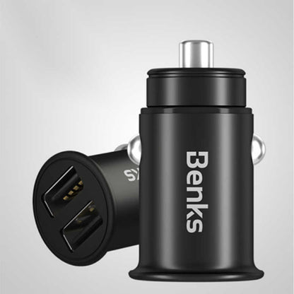 Benks C27 Dual Usb Araç Şarj Aleti 4.8A Siyah