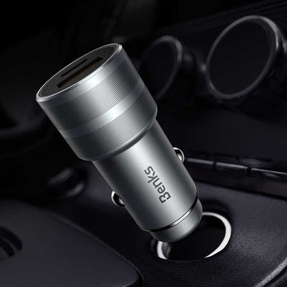 Benks C28 Fast Charging PD Araç Şarj Aleti Kırmızı