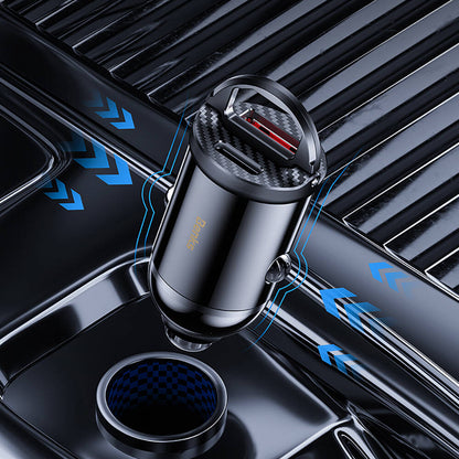 Benks C30SE Hızlı Şarj Çift Port PD Araç Şarj Aleti 30W Max Siyah