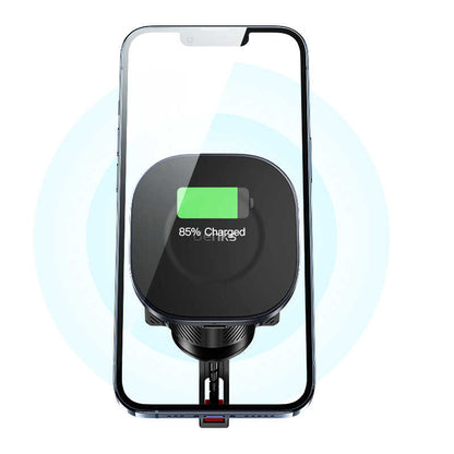 Benks CZ02 Pro Wireless Şarjlı Araç Telefon Tutucu Siyah