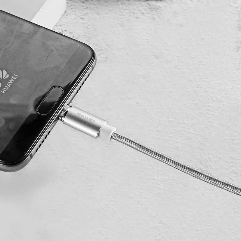 Benks D21 Magnetic Type-C Kablo Gri