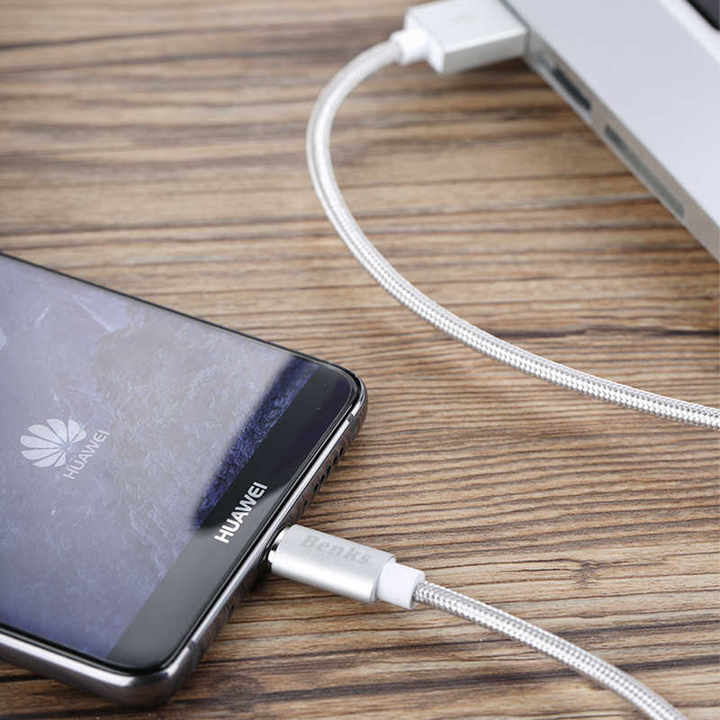 Benks D21 Magnetic Type-C Kablo Gri