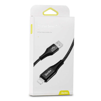 Benks D26 Lightning Usb Kablo 1.8M Mavi