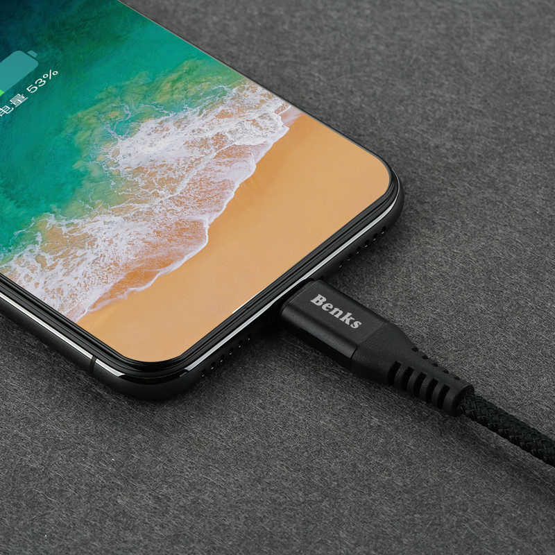 Benks D26 Lightning Usb Kablo 1.8M Kırmızı