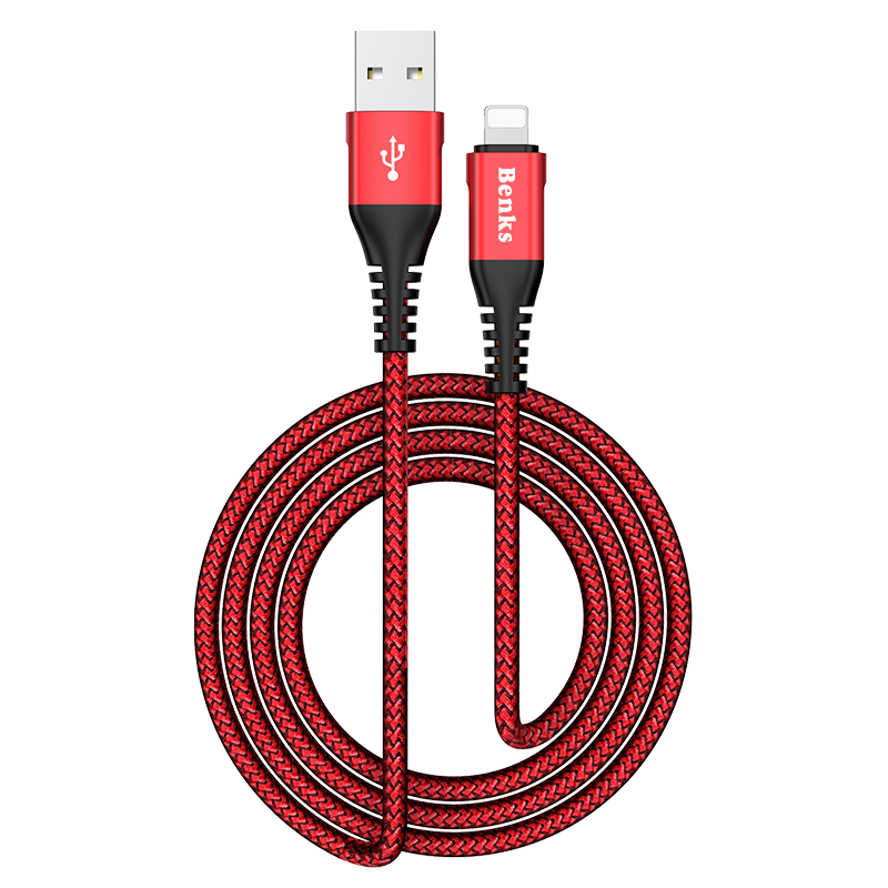 Benks D26 Lightning Usb Kablo 1.8M Mavi