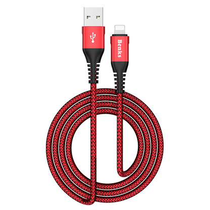 Benks D26 Lightning Usb Kablo 1.8M Mavi