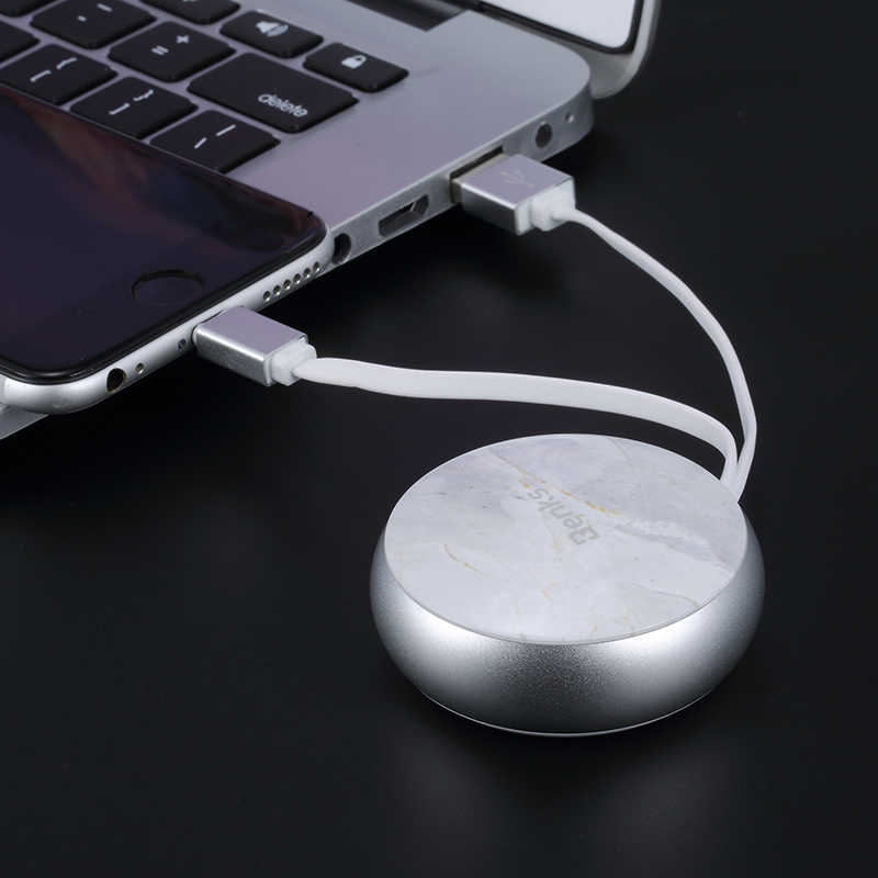 Benks D28 Retractable Lightning Kablo Rose Gold