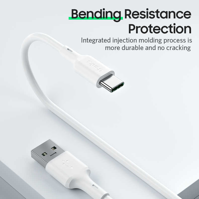 Benks D35 Type-C Fast Charging Usb Kablo 1.2M Beyaz