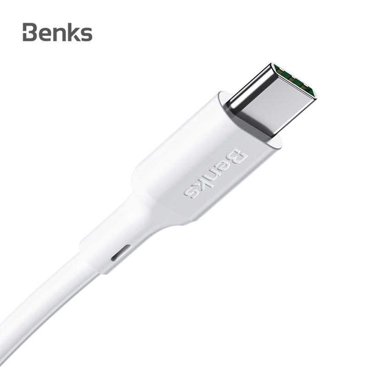 Benks D35 Type-C Fast Charging Usb Kablo 1.2M Beyaz