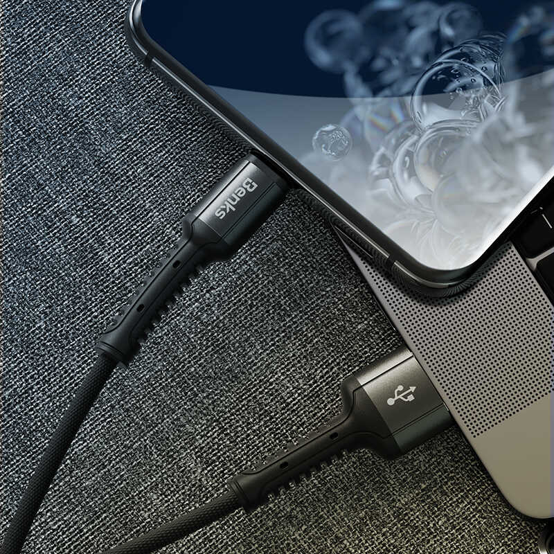 Benks D39 Micro Usb Kablo Siyah