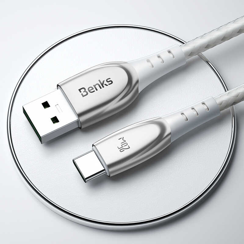 Benks D40 25W Type-C Usb Kablo 2M Beyaz