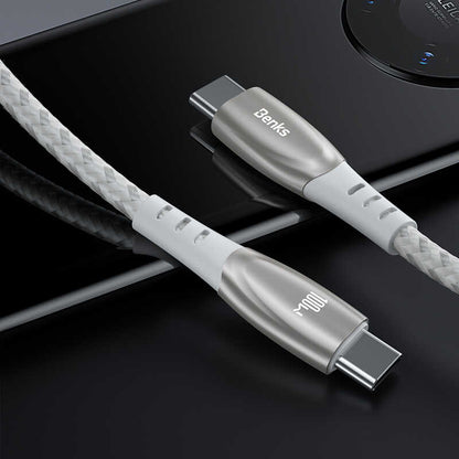 Benks D41 100W Type-C To Type-C Kablo 2M Beyaz