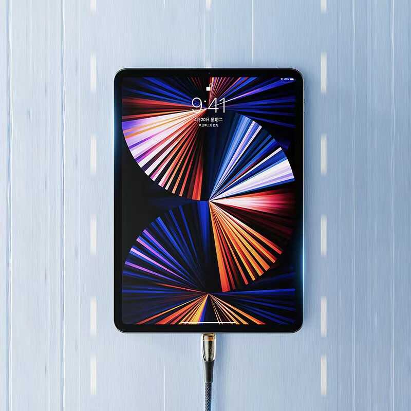 Benks D42 Şeffaf Görünümlü Type-C To PD Kablo 100W 2M Siyah