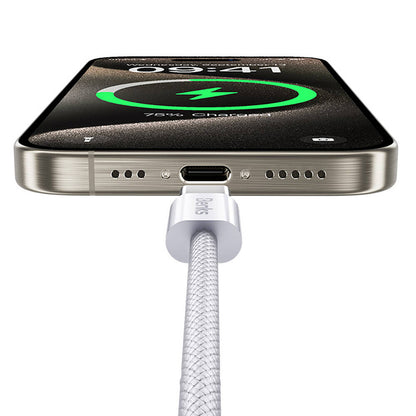 Benks D46 Type-C to Type-C PD 3.0 Örgülü Şarj ve Data Kablosu 60W 1 Metre Siyah