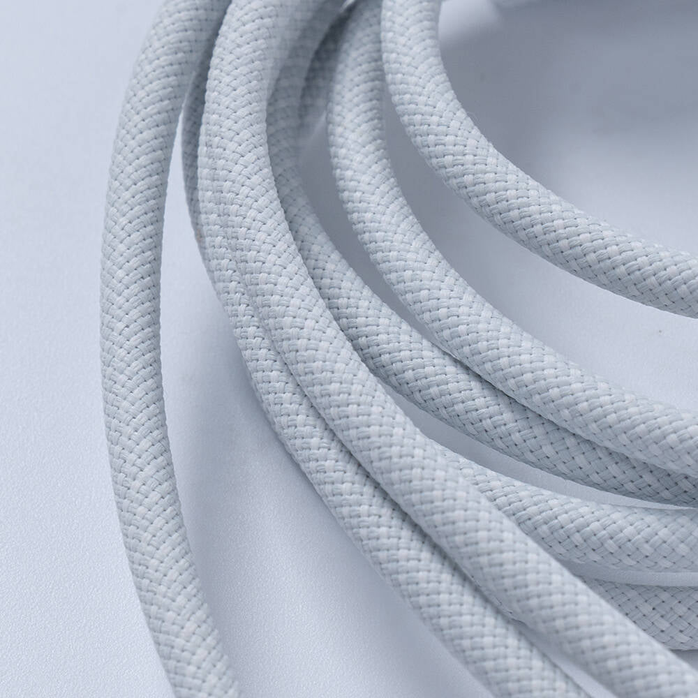 Benks D46 Type-C to Type-C & Type-C & Lightning PD3.0 Örgülü Şarj ve Data Kablosu 100W 1.2 Metre Beyaz