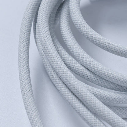 Benks D46 Type-C to Type-C & Type-C & Lightning PD3.0 Örgülü Şarj ve Data Kablosu 100W 1.2 Metre Beyaz