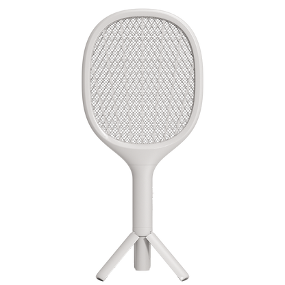 Benks DW01 Elektrikli Standlı Işıklı Sinek Kovucu Raket Beyaz