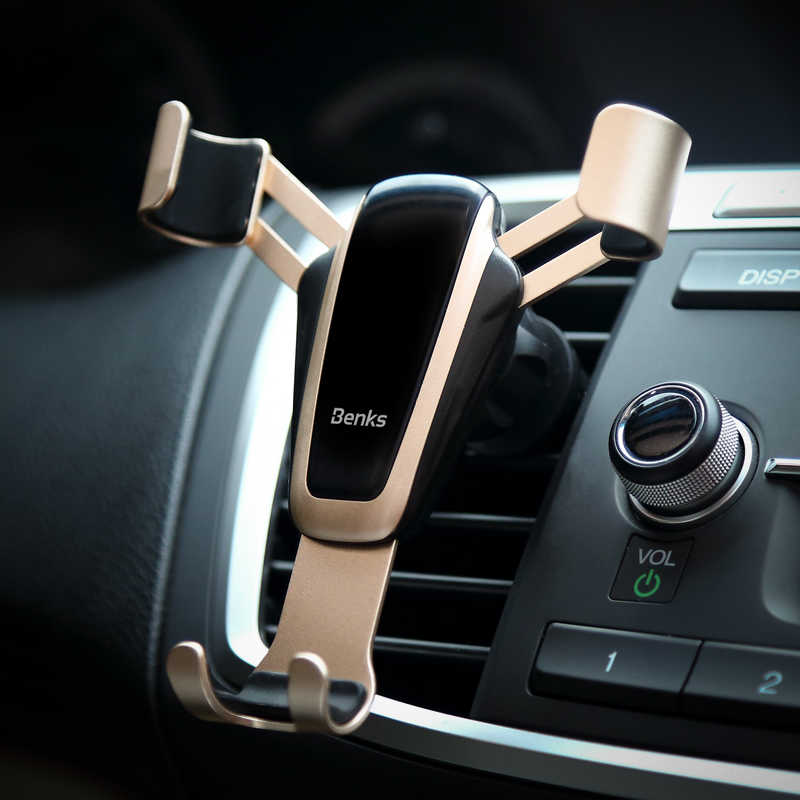 Benks H11 Gravity Araç Telefon Tutucu Gold