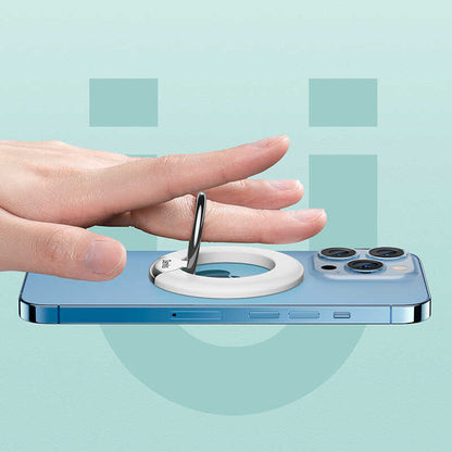 Benks L42 Magnetik Telefon Yüzük Tutucu Aparat Beyaz