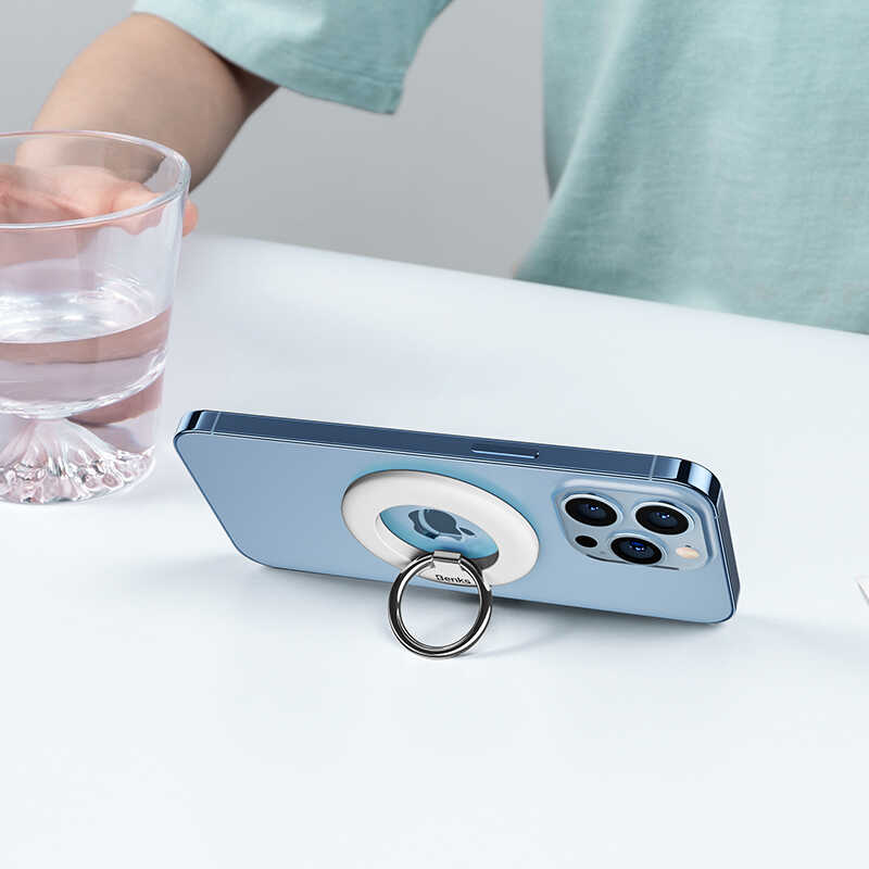 Benks L42 Magnetik Telefon Yüzük Tutucu Aparat Siyah