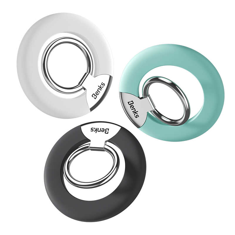 Benks L42 Magnetik Telefon Yüzük Tutucu Aparat Siyah