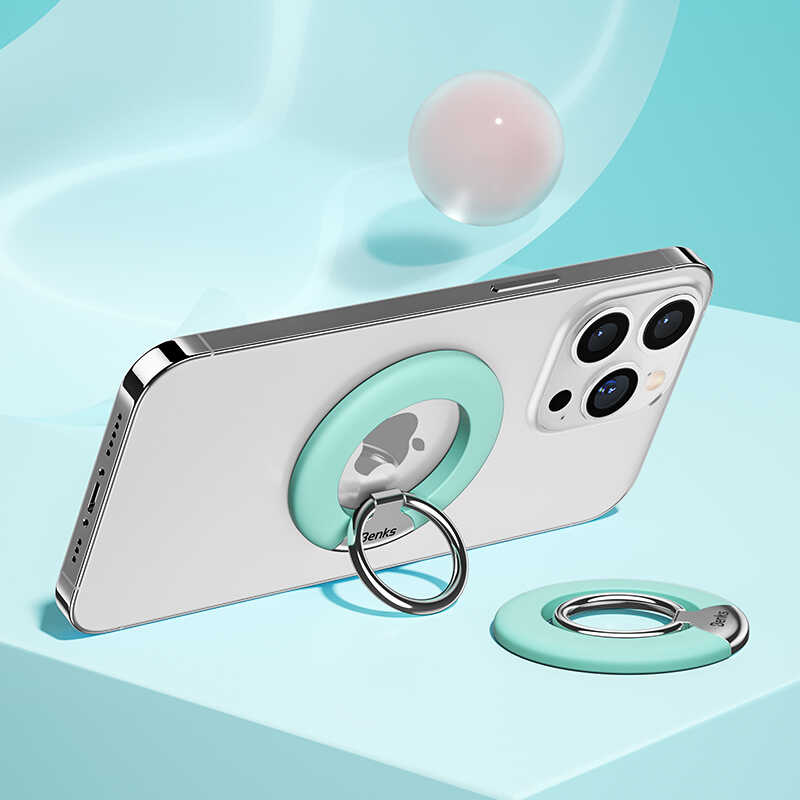 Benks L42 Magnetik Telefon Yüzük Tutucu Aparat Beyaz