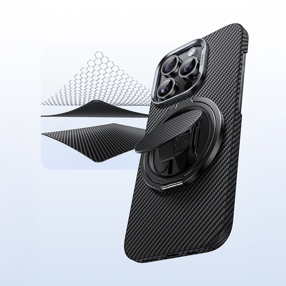 Benks L56 Magnetik 360 Derece Dönebilen ArmorPop Kevlar Tasarımlı Parmak Ring Stand Mavi