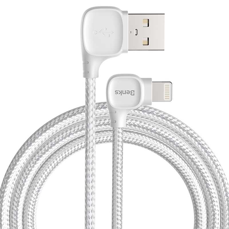 Benks M12 MFI Lightning Kablo 1.2M Siyah