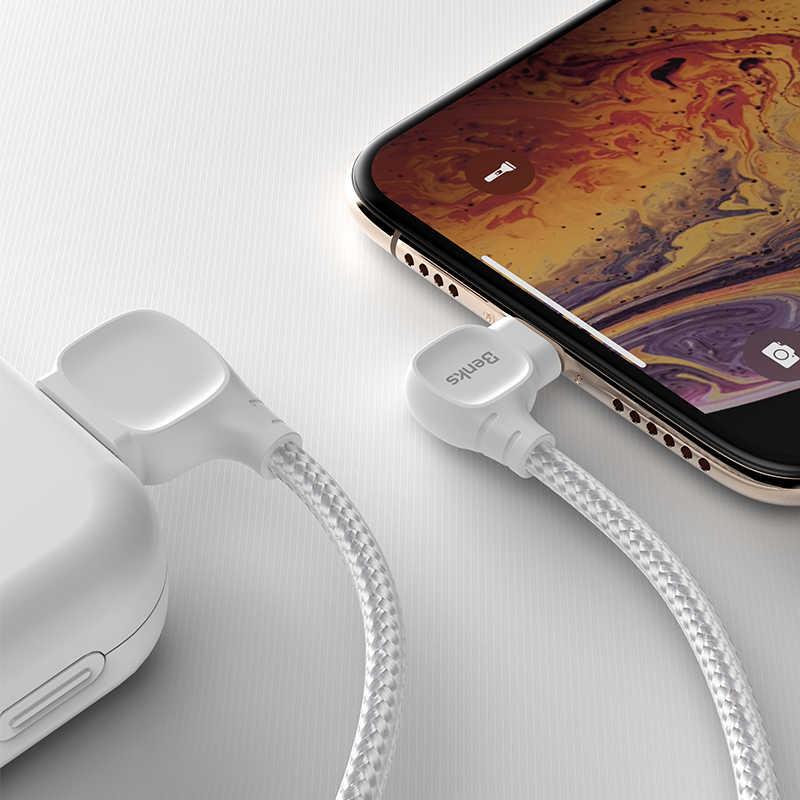 Benks M12 MFI Lightning Kablo 1.2M Siyah