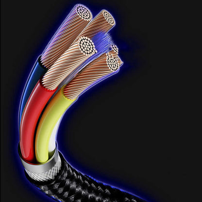 Benks M15 MFI Dual Right-Angle Fast Charging Kablo Siyah