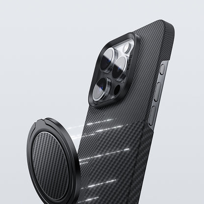 Benks Magnetik Özellikli 360 Derece Dönebilen Karbon Fiber Tasarımlı 600D Parmak Ring Stand Siyah